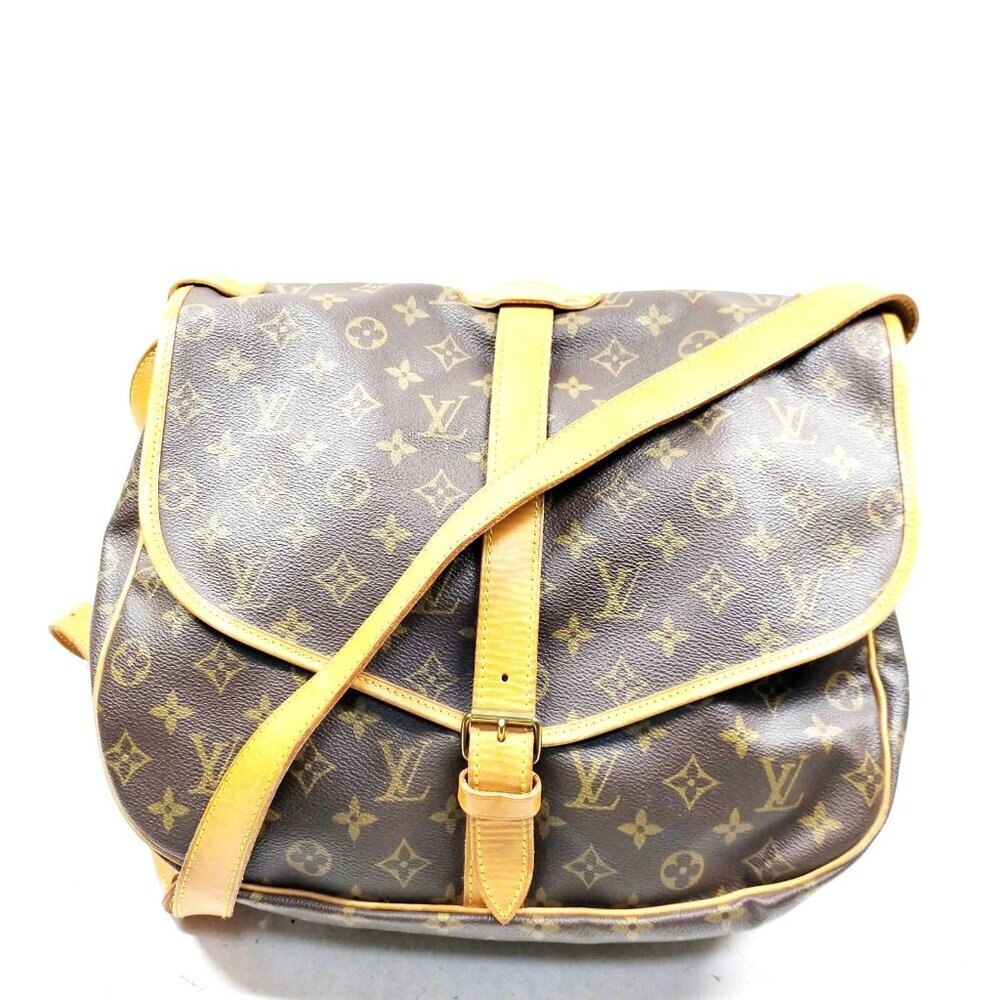 Louis Vuitton LV Crossbody bag Saumur 35 Brown Monogram 580-052125